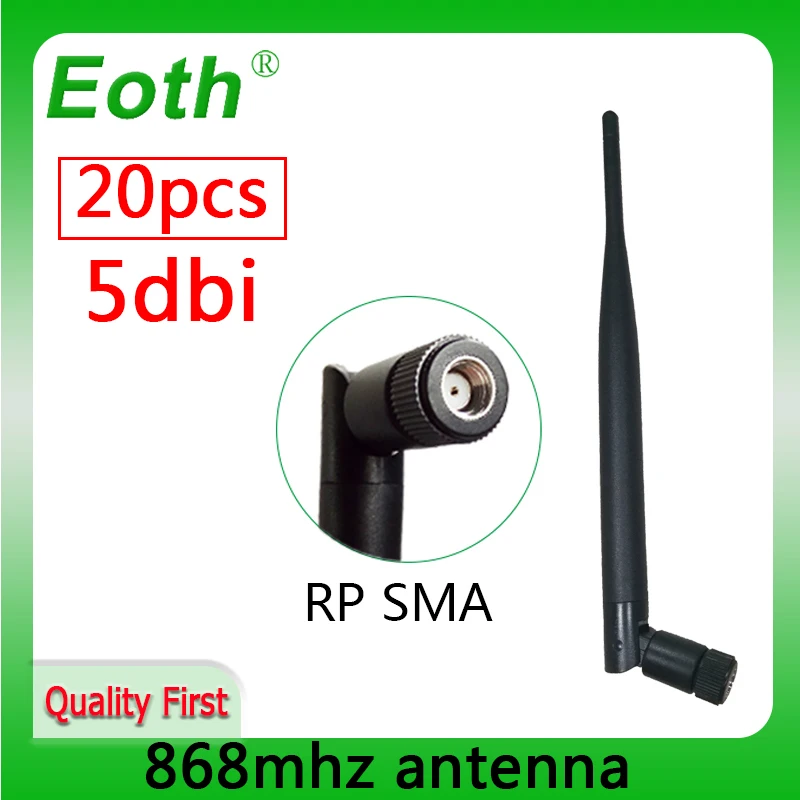 

EOTH 20 шт. 868 МГц антенна 5dbi sma мама 915 МГц lora антенна pbx iot модуль lorawan сигнальный приемник антенна с высоким коэффициентом усиления