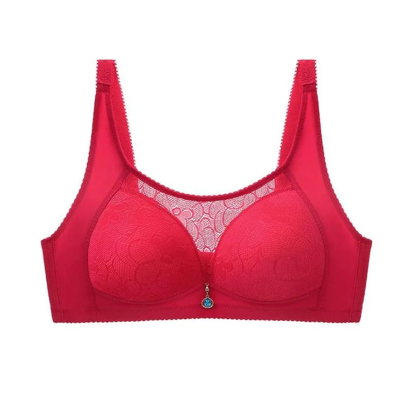 

Lace Bra Plus Size Bra Sexy Women's Bralette Top Bras Push Up Bra Comfortable Female Lingerie Brassiere Deep-v Gather Underwear