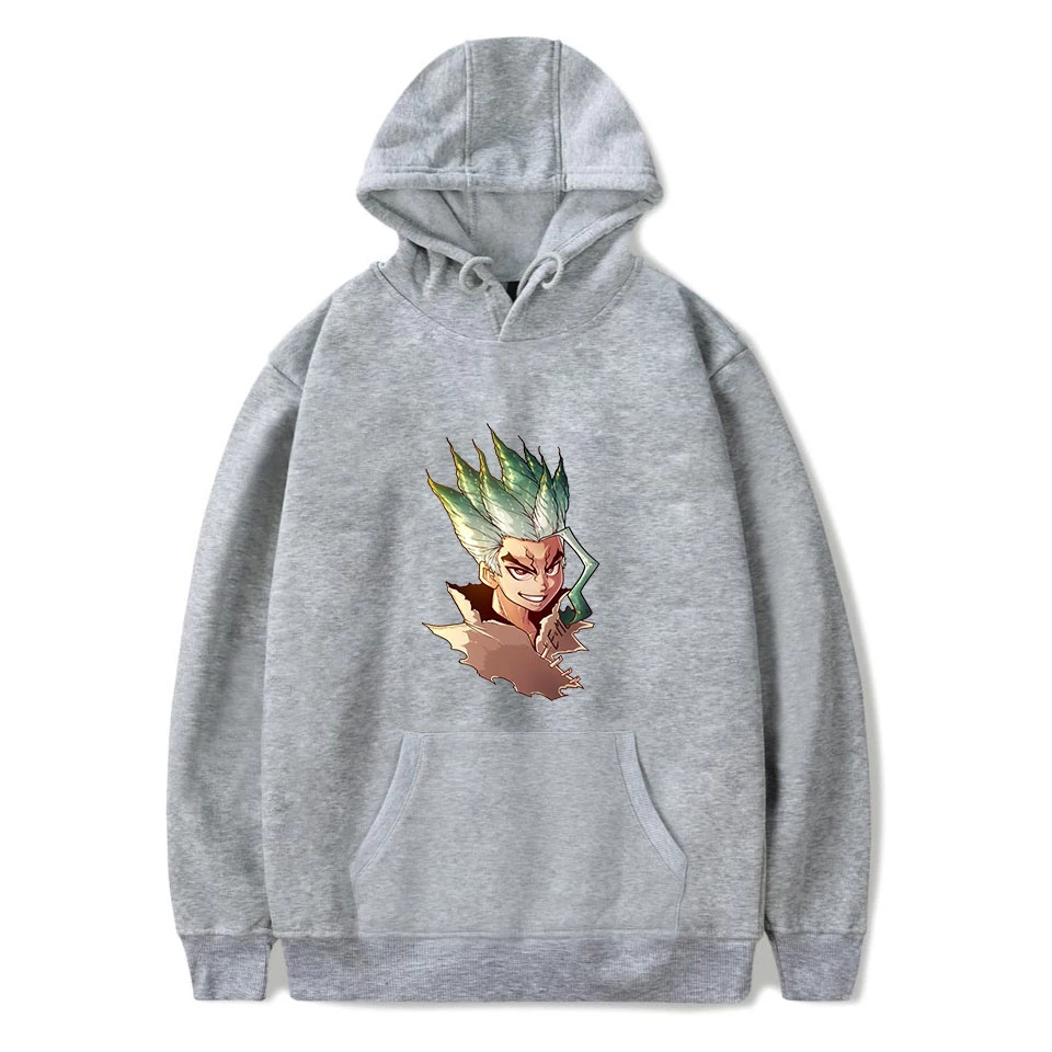 Принт dr. stone Осенняя мужская модная толстовка с капюшоном популярная толстовка с капюшоном в стиле аниме для мужчин/женщин Удобная Повседневная Толстовка с капюшоном пуловер Горячая Распродажа
