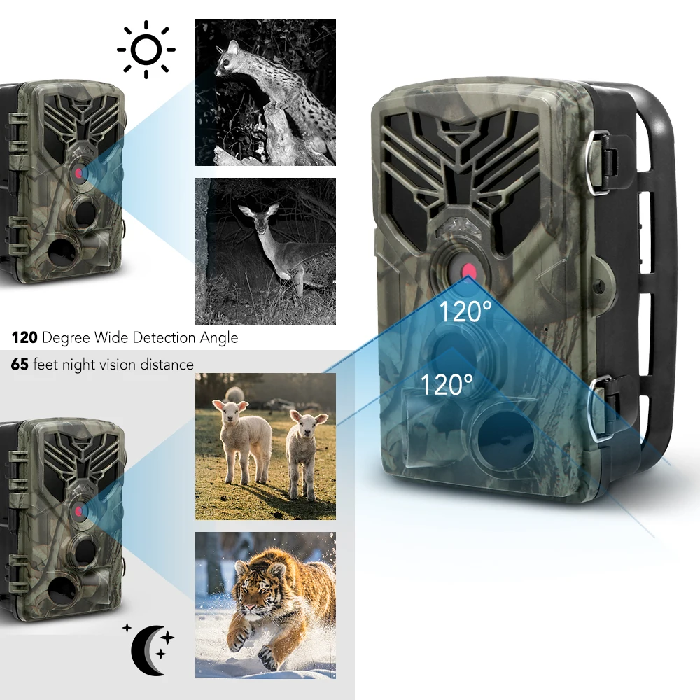 16MP 1080P Trail камера охотничья Камера уличная дикая природа скаутская с PIR сенсором