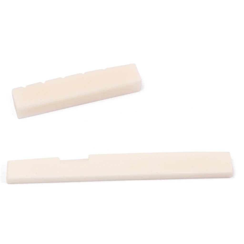 

Classic Bone Bridge Saddle Slotted Guitar Nut For 6 String Acoustic Guitar
