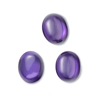 size 4x69x11mm oval shape cabochon purple synthetic cubic zirconia