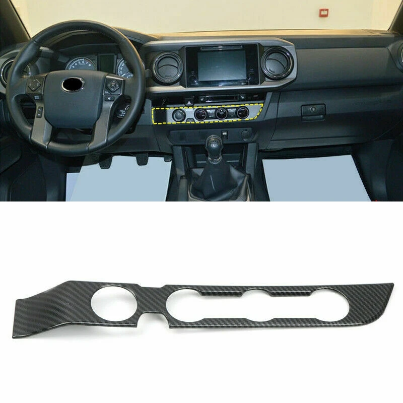 

Center Console A/C Knob Control Switch Panel Cover Trim for Toyota Tacoma 2016-2020