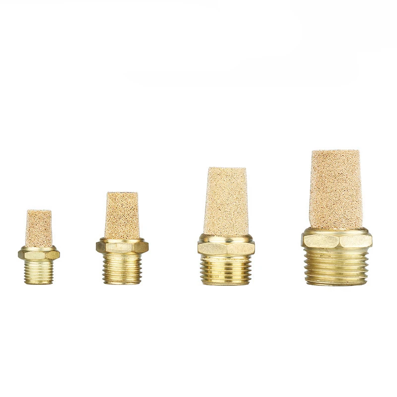 Пневматический латунный глушитель BSL1/8 &quot1/4" 3/8 &quot1/2" резьба быстро выхлоп