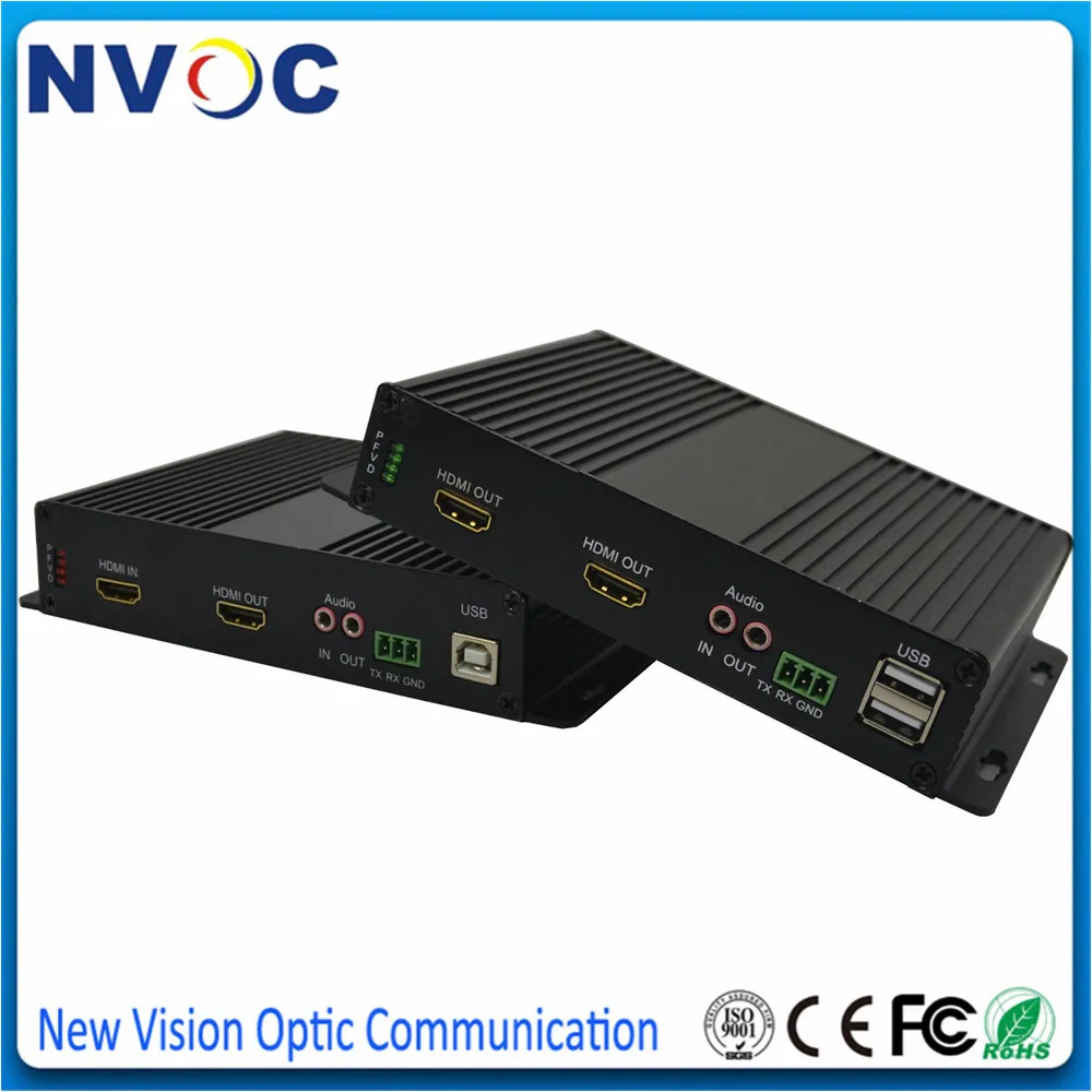 HDMI KVM оптоволоконный преобразователь USB мышь и клавиатура аудио удлинитель SM SX 3G 20