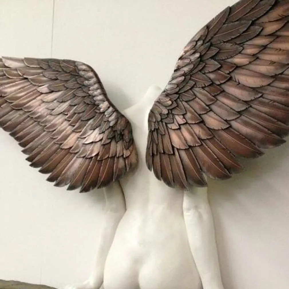 

Angel Art Sculpture Wall Decoration 3D Statue for Living Room Bedroom Decoration Home Decor Garden Statue Artwork Angel Wings