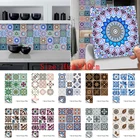 10 шт. 10x10 см ПВХ плитка наклейка клейкая черная Водонепроницаемая мозаика кухня ванная самоклеящаяся наклейка на стену