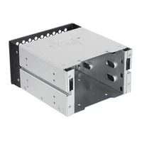 2021 new hard drive cage aluminum cage hard drive tray rack bracket for computer sata 3 x 3 5in expand and increase rack