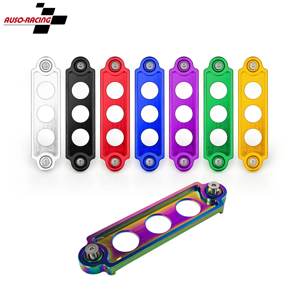 

jdm-Battery Tie Down Hold Bracket Lock Anodized for Honda Civic/CRX 88-00 ACURA INTEGRA Car Accessory with Logo