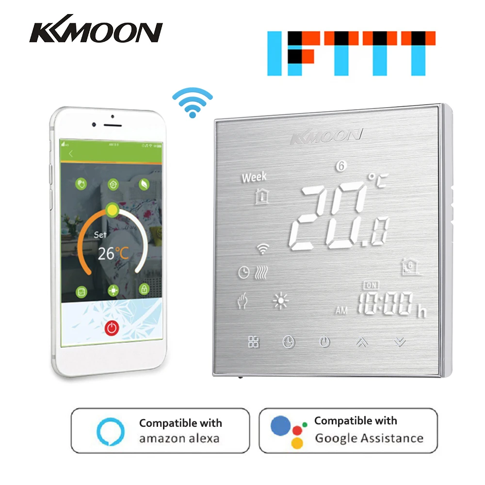 KKmoon термостаты цифровой напольный Wi Fi термостат для отопления датчик воздуха
