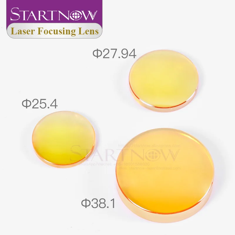 Startnow США ZnSe CVD лазерный фокусный объектив 22 25 мм 4 27 94 38 1 FL190.5 50 8 63 5 для CO2 лазерной