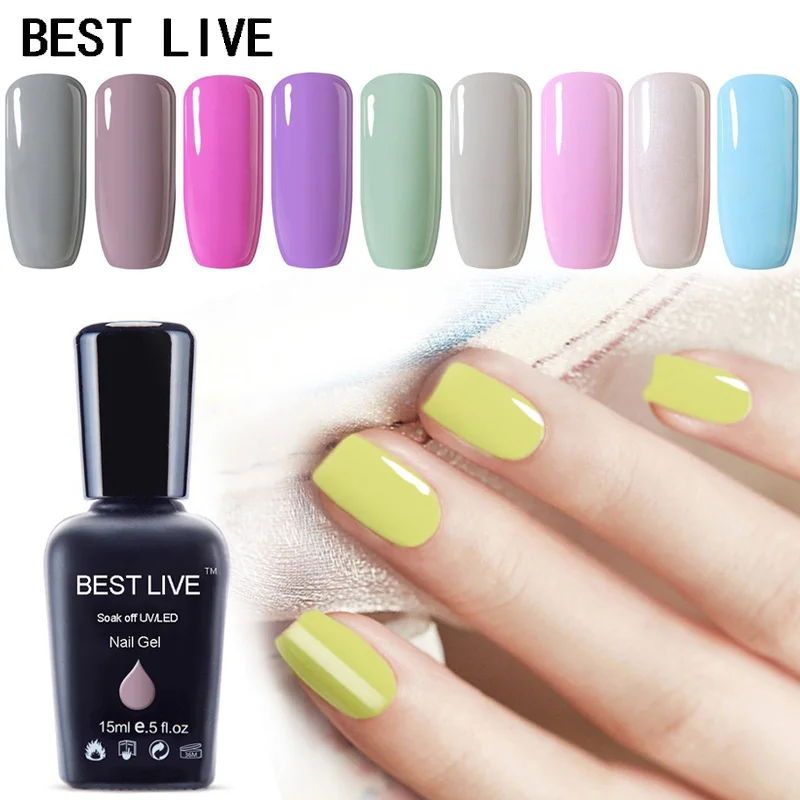 15 мл Блестящий УФ набор гель лаков для ногтей маникюра Полупостоянный