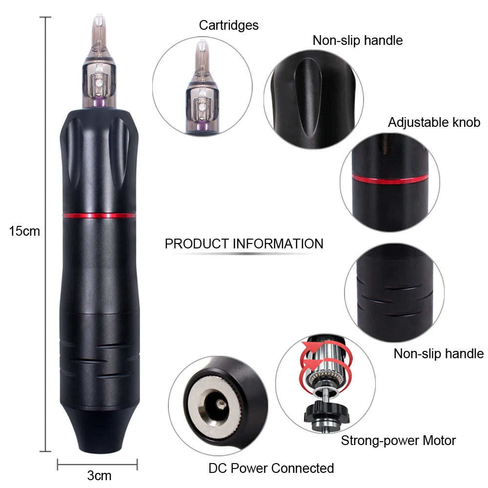 Профессиональный комплект для тату-машинки с мини-беспроводным блоком питания