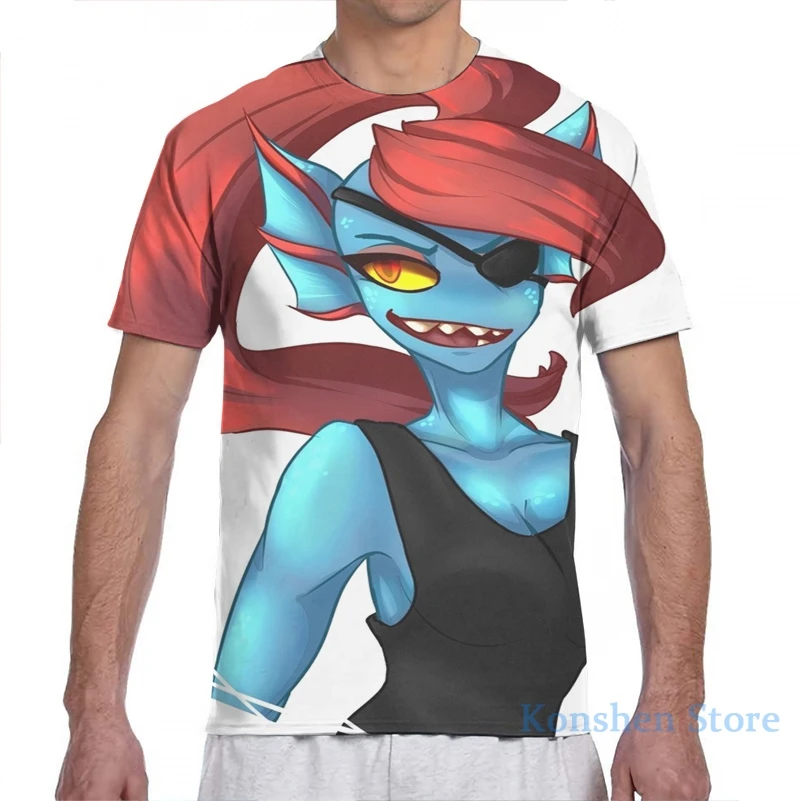 Undertale Undyne Мужская футболка для женщин с принтом модная девочек топы мальчиков