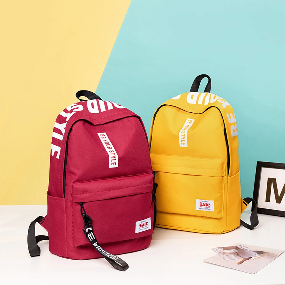 

New Wateproof Backpack Women Fashion Mutli-Color Casual Bookbag For High School Student Bags Large Capacity Travel Back pack