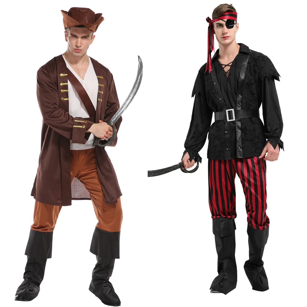 Костюм пирата Джека Спарроу на Хэллоуин для взрослых маскарадный костюм косплея
