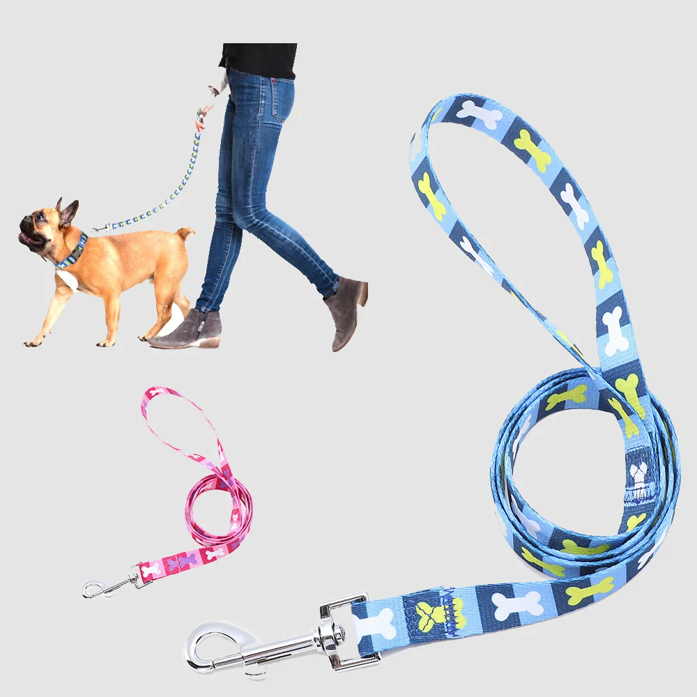 Nylon Dog Traction Rope Dog Bone Series Dog Outdoor Pet Training Walking Durable Belt Dog Accessories