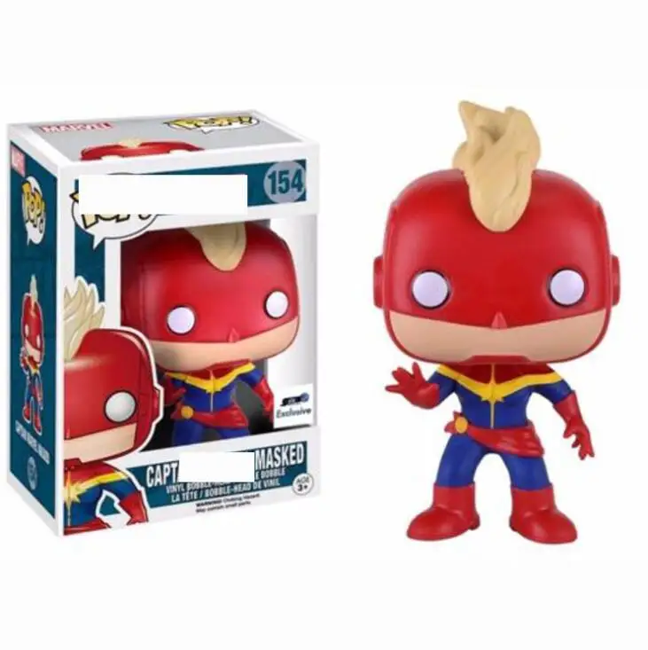 Funko POP Оригинальная кукла-Капитан Marvel экшн-фигурка дети малыш виниловая
