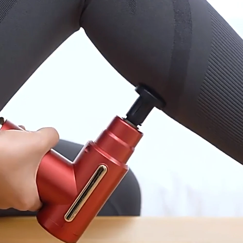 

Массажный пистолет портативный с зарядкой от USB, электрический массажер с 6 режимами для расслабления мышц, снятия боли, оборудование для фи...