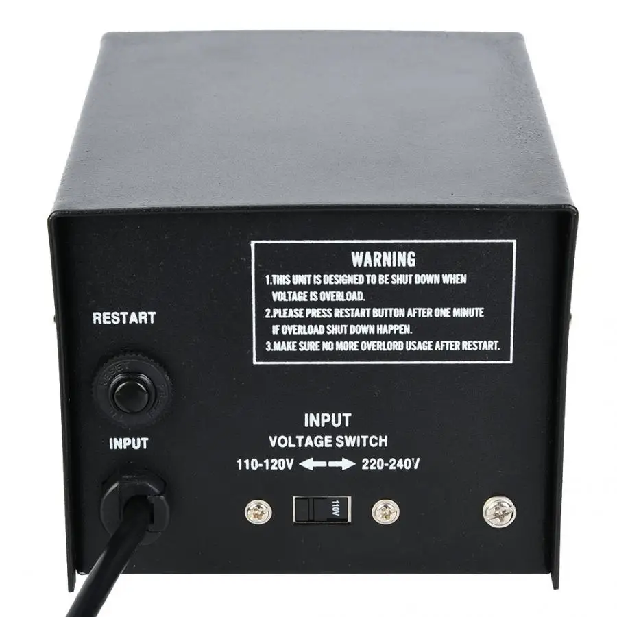 Преобразователь напряжения 200 Вт с 2 шт. универсальных розеток от 100 В до 220