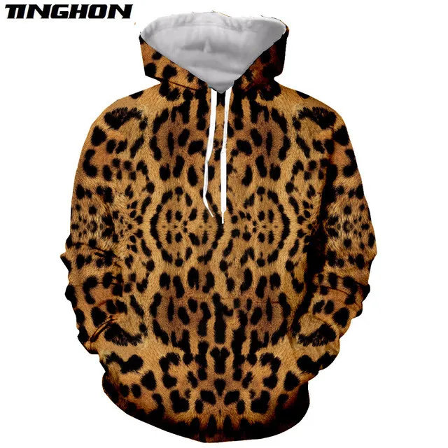 Женский/мужской спортивный костюм с леопардовым принтом |