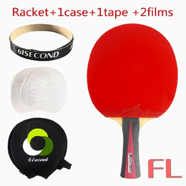 Pro Настольный PingPong стол, настольный PingPong Combo ракетка для игры в настольный теннис Палио энергии 03 лезвие с 2 шт х Reactor corbor каучуков FL - Цвет: racket 1case 2films