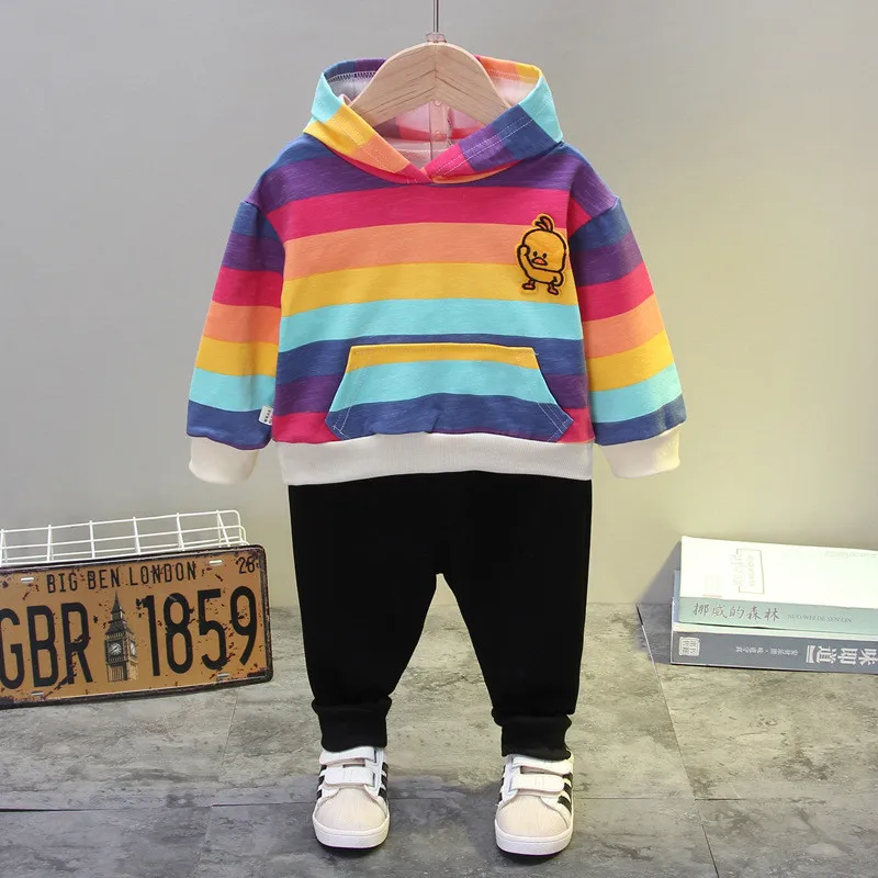 Новинка 2020 модный спортивный костюм для девочек и мальчиков комплект детской