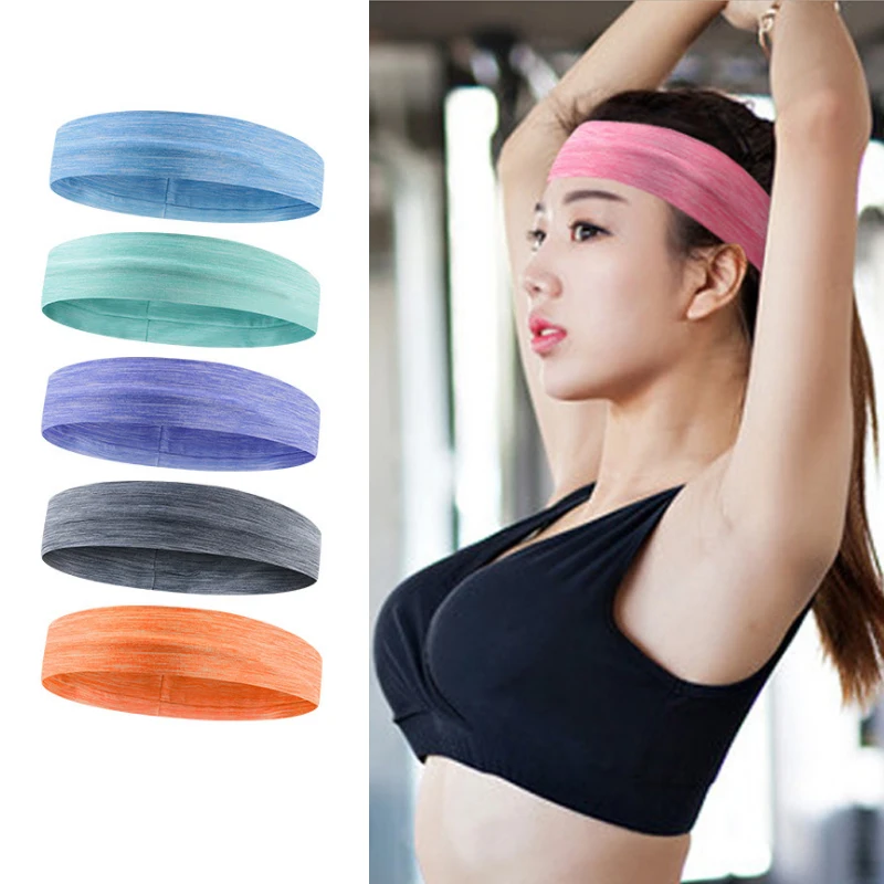 Повязка для волос йоги Спортивная на голову из лайкры поглощающая дыхание и пот