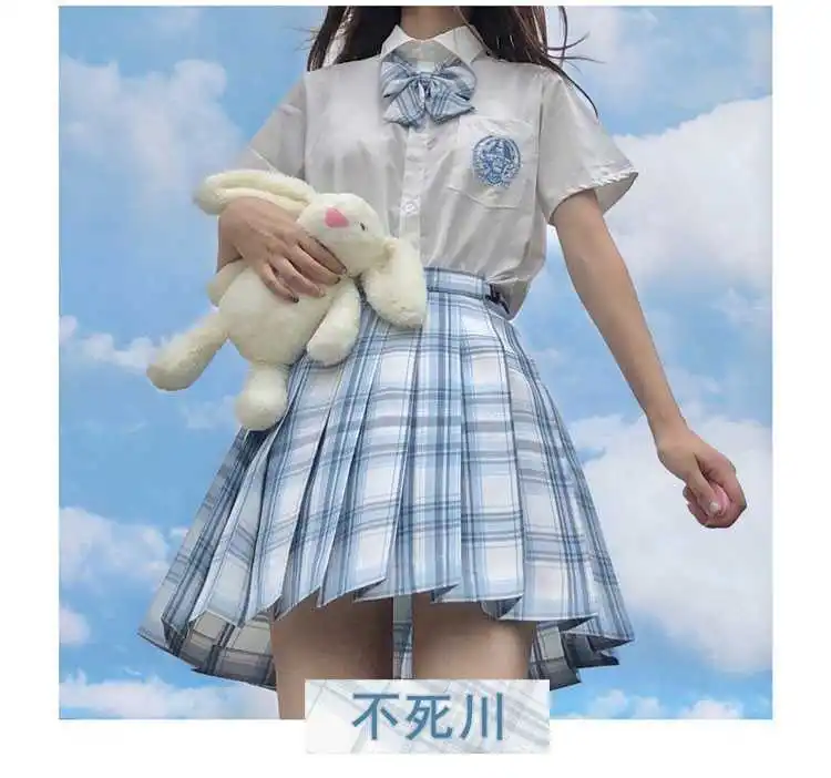 

Uniform Jk Skirts Plaid Skirt School Girl A-line 2021 Short Skirt High Waist Rose Red Pink Korean Elegant Dance Skirts Clothes