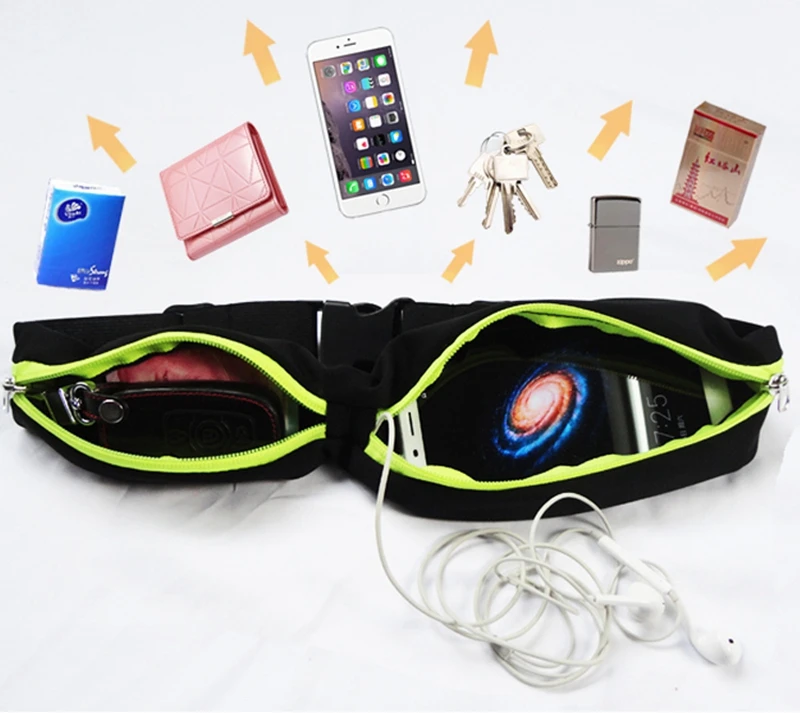 Женская водонепроницаемая поясная сумка для бега спортивная занятий спортом