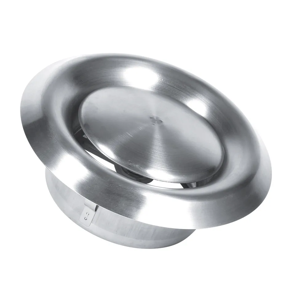 

Adjustable Ceiling Home Stainless Steel Air Vent Round Ventilation Duct Cover Stainless Steel Exterior Wall Air Vent Grille