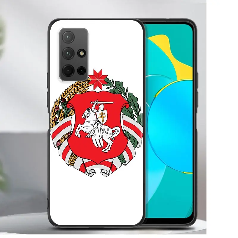 

Belarus flag For Huawei Honor 30 30S 30i 20 20S 20E 8S 8C 8X 8 7S 7A 7C Pro Plus Lite MAX Black Phone Case