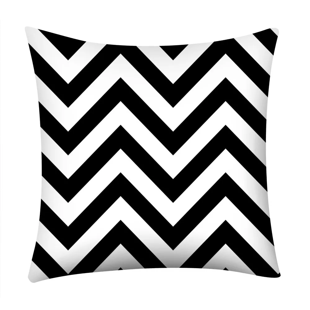 Чехол для подушки с принтом из полиэстера простой геометрический чехол