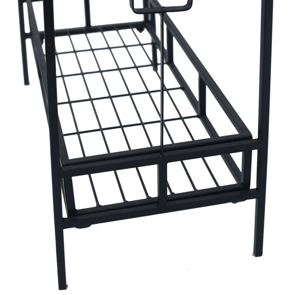 

1pc 2-Tier Contemporary Tray Design Plant Stand Useful Practical Flowerpot Rack Plant Shelf for Indoor