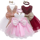Платье для маленьких девочек 2021 г. Платья для новорожденных девочек, платья принцессы вечерние чные платья для маленьких девочек от 1 года до 24 месяцев