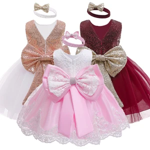 Платье для маленьких девочек 2021 г. Платья для новорожденных девочек, платья принцессы вечерние чные платья для маленьких девочек от 1 года до 24 месяцев