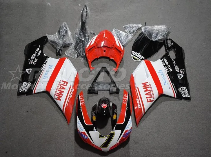 

4 подарка, новый комплект обтекателей ABS для Ducati 848 evo 1098 1198 1198s 2007 2008 2009 2010 2011 2012 номер 7