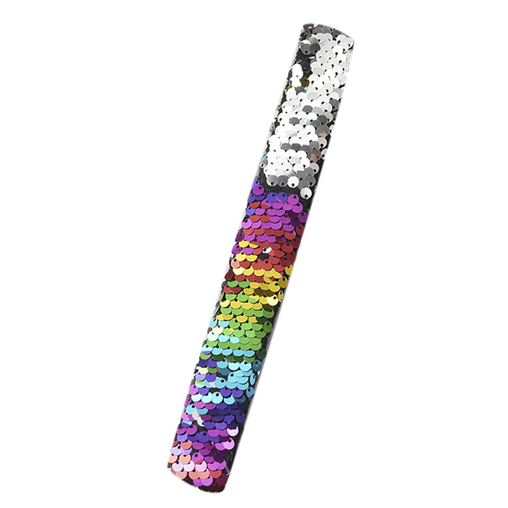 

Shiny Children Sequins Slap Bracelet Wristband Headband Party Wrist Strap Gift