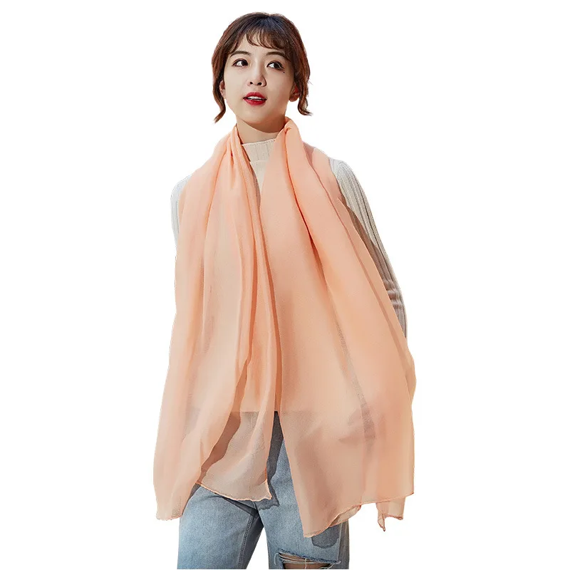 Роскошный женский шарф ярких цветов новинка Женский однотонный женские шали