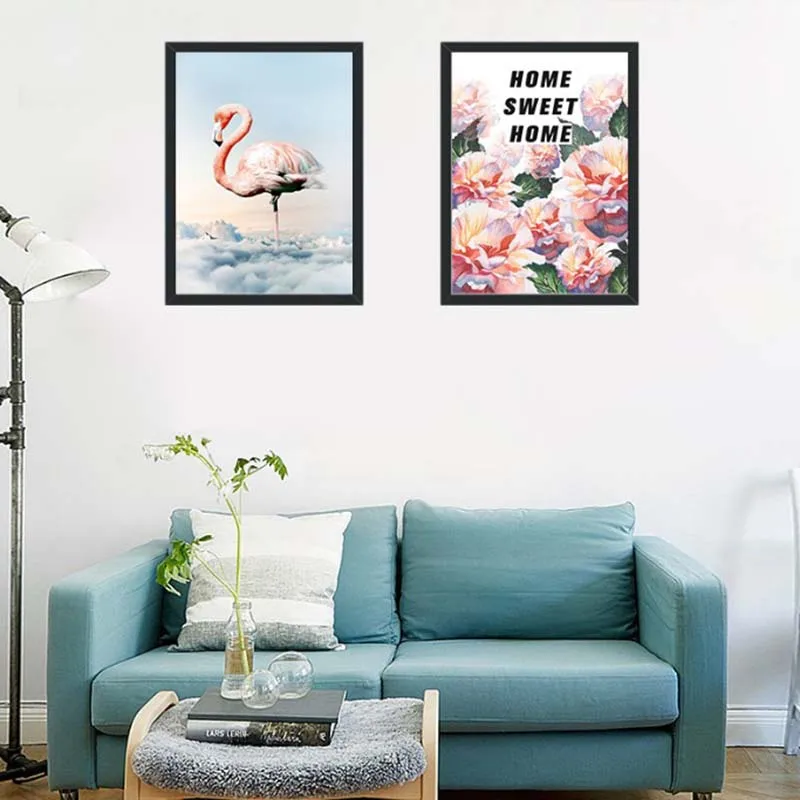 

Modern Canvas Paintings Wall Picture Pastoral Framless Pink Wall Art Aesthetic Room Decor Living Room Poster Wall Decoration