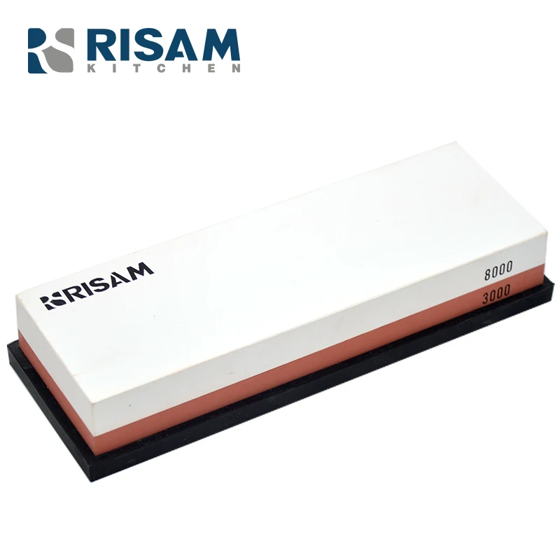 RISAMSHA 3000 8000 грит белый корунд Двусторонняя профессиональная точилка для ножей