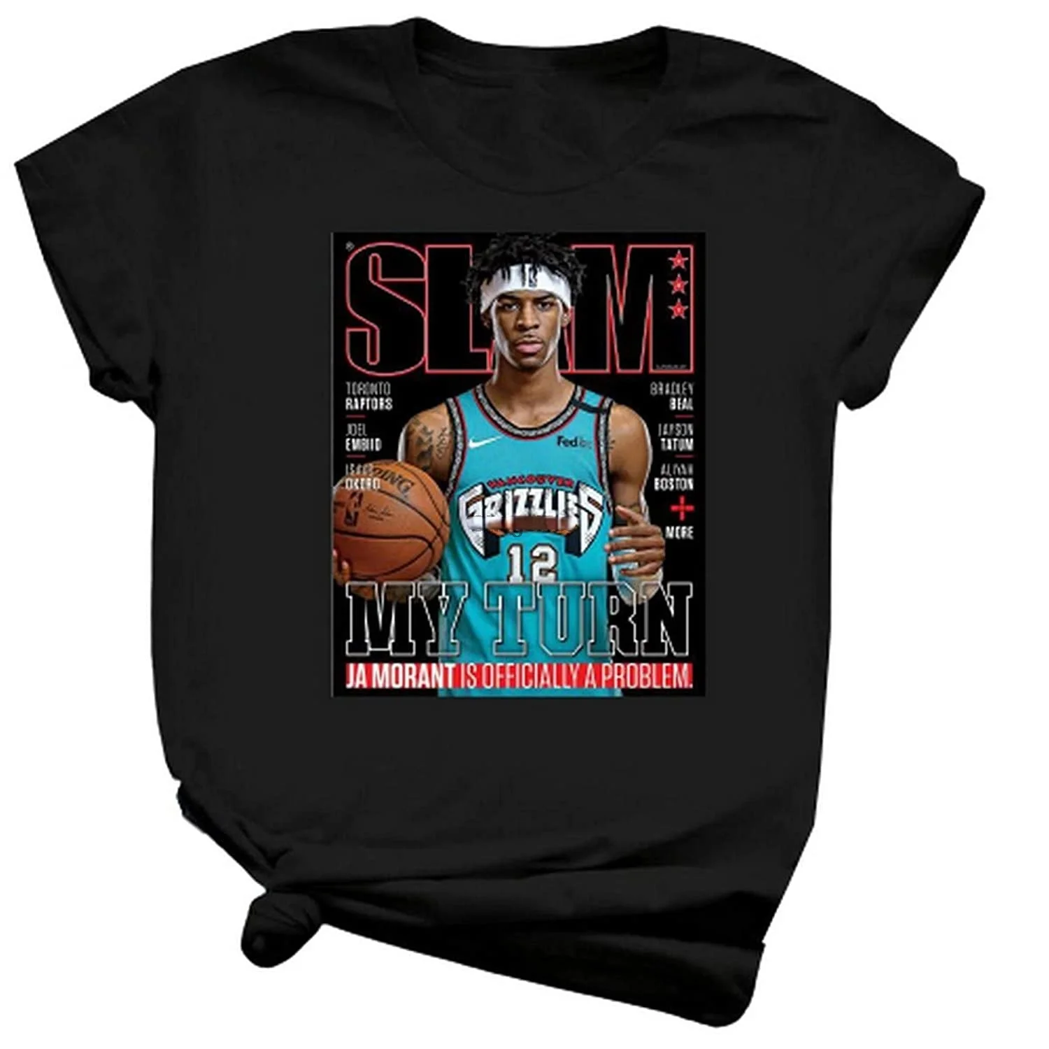 

Ja morant Shirt Short Sleeves Long Sleeve Hoodie for Men Women Full Size Black