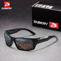 dubery square polarized sports sunglasses for men brand designer sun glasses uv400 protection mirror lens gafas de sol goggle