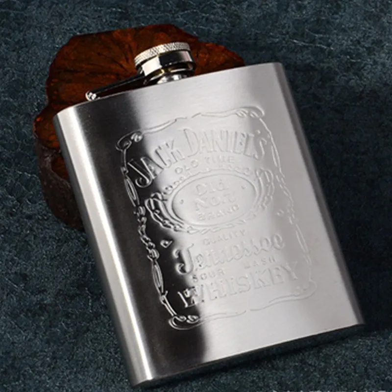 Горячая продажа колба 1 шт. 7 унций из нержавеющей стали набедренная фляжка для