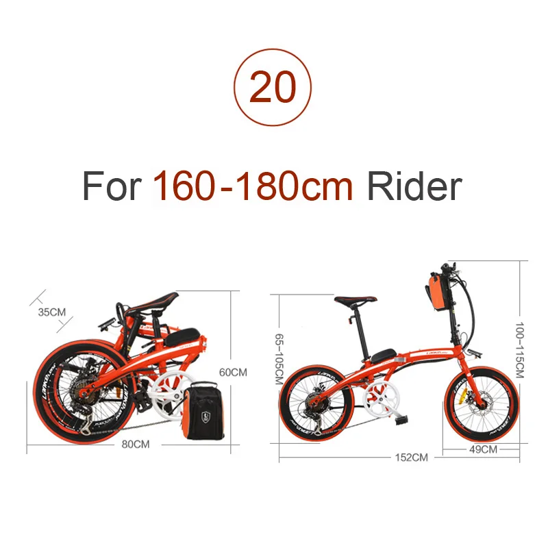 QF600 20&quot Folding Ebike 48V 12Ah/18Ah Battery Aluminum Frame Electric Bike Foldable Pedal Disc Brake Bicycle | Спорт и