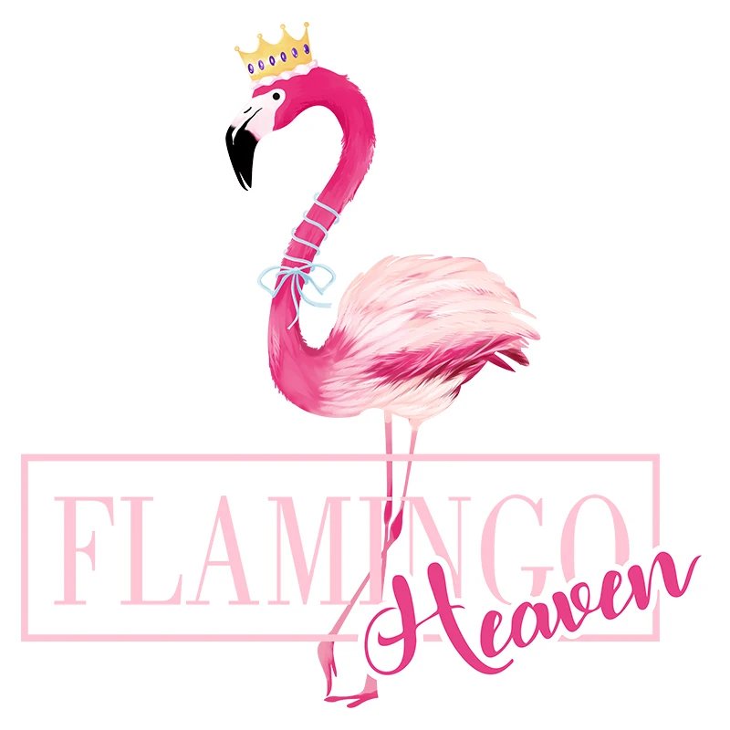 [SHIJUEHEZI] Romantic Pink Flamingo Wall Stickers for Kids Rooms Living Room House Decoration DIY Animal Decals | Дом и сад