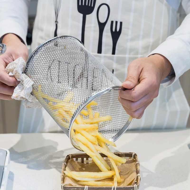 

Нержавеющая сталь спаржа горшок внутренний корзина 14.7X19cm спаржа сито для пасты картошка фри корзина