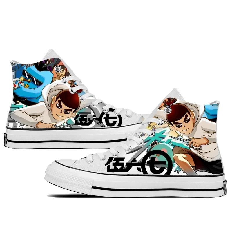 

Кеды из текстиля, повседневные холщовые кроссовки в стиле аниме 3D мультяшный рисунок, модели Seven Killer Seven, обувь на плоской подошве