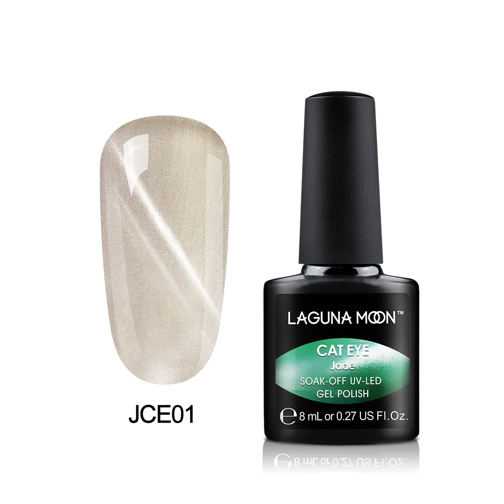 Lagrunmoon 8 мл нефритовый кошачий глаз краска гель лак для ногтей DIY гель uv Vernis Гель-лак для светодиодной сушки геллак кошачий глаз тиснение Лаки - Цвет: 1