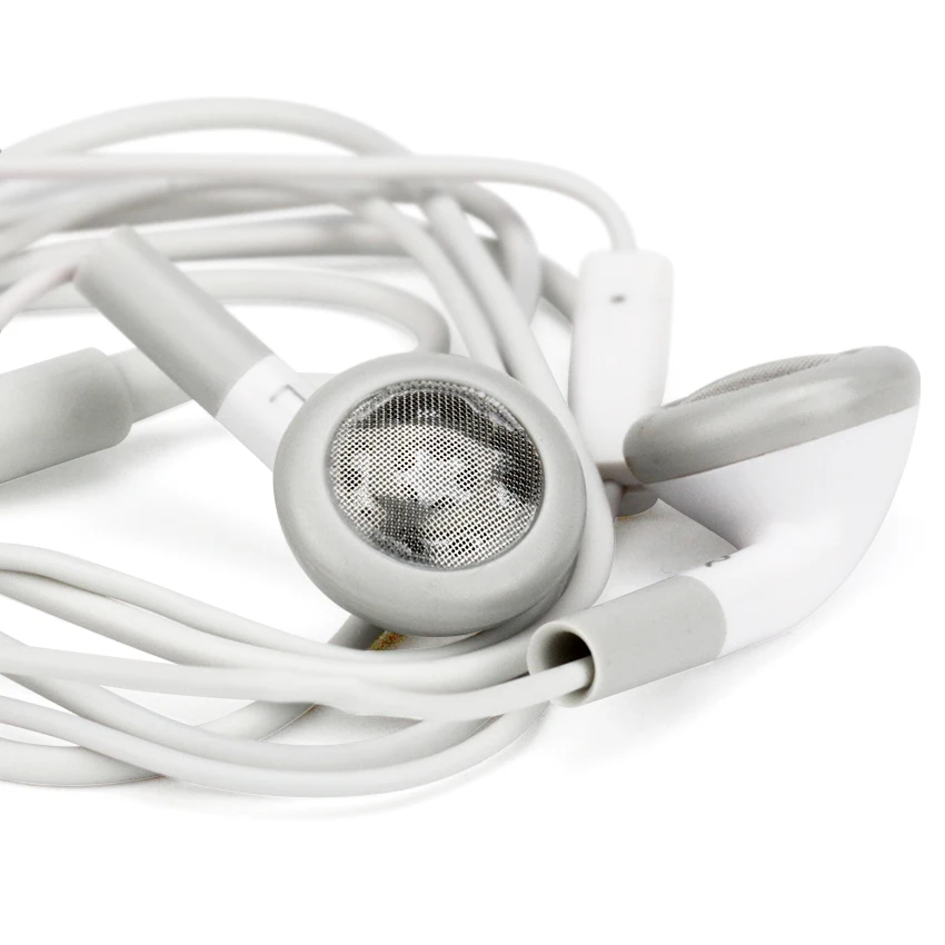 Оптовая продажа 200 шт белые наушники с микрофоном Регулятор громкости для Apple iPhone